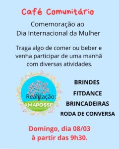 Dia 08-03 Café Comunitário da AMAPOSSE
